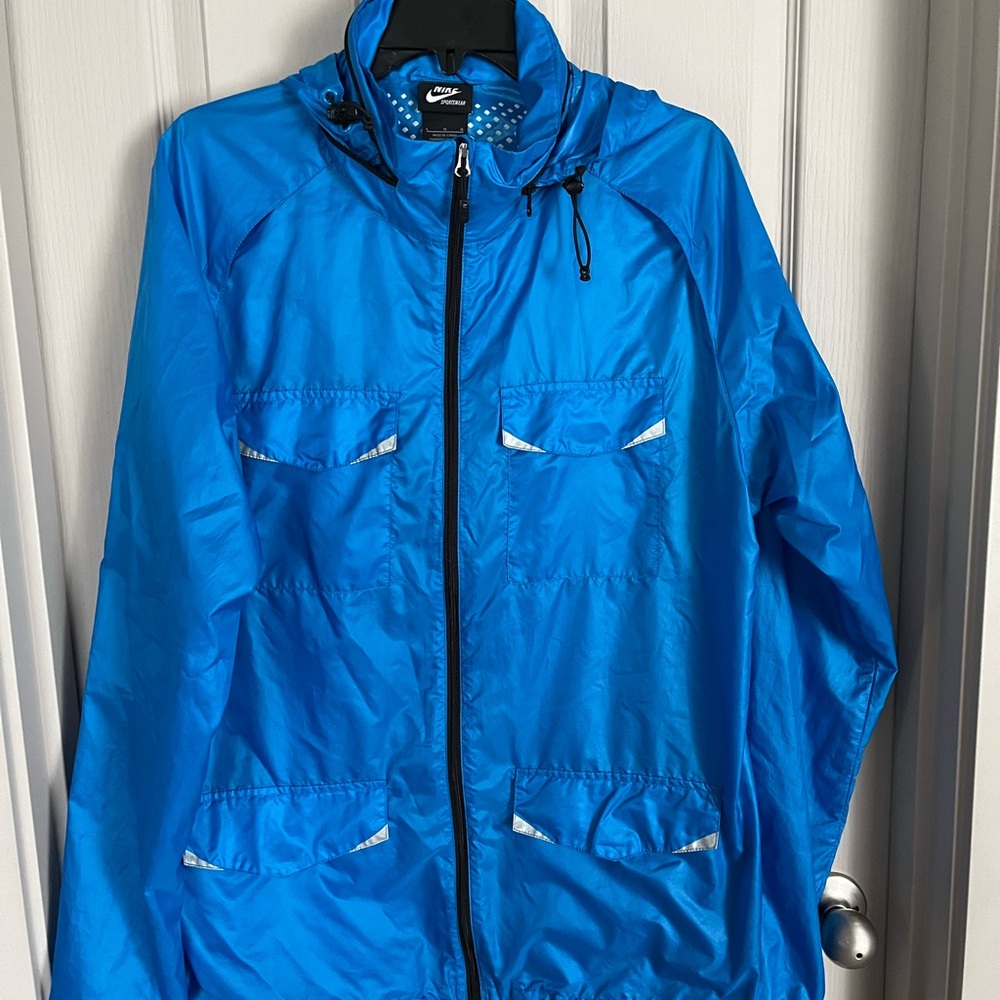 Nike Men's Blue Windbreaker Jacket